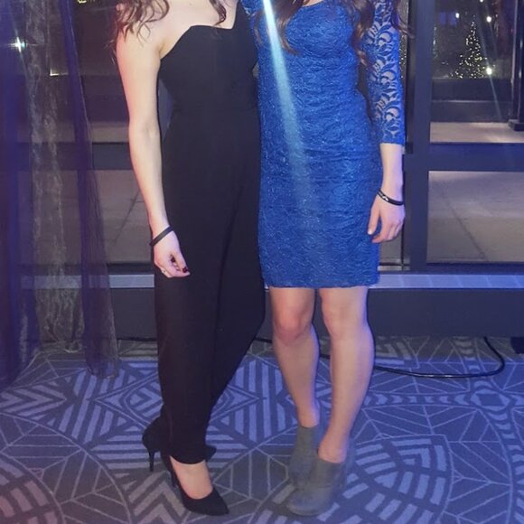 H&M Black Sweetheart Jumpsuit Size 2 | Modern, Polished, Pockets - Picture 3 of 6